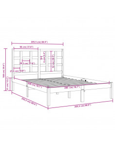 Giroletto in Legno Massello 200x200 cm