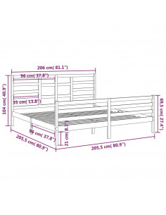 Giroletto in Legno Massello 200x200 cm