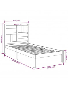 Giroletto in Legno Massello 90x200 cm