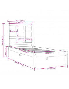 Giroletto in Legno Massello 90x200 cm