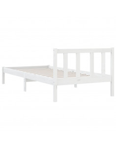 Giroletto in Legno Massello Bianco 75x190 cm Small Single