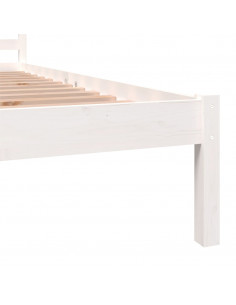 Giroletto in Legno Massello Bianco 75x190 cm Small Single