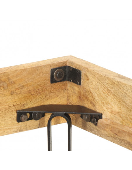 Giroletto in Legno Massello di Mango 200x200 cm