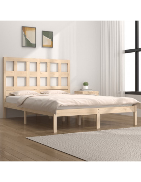 Giroletto in Legno Massello di Pino 120x190cm Small Double