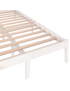 Giroletto in Legno Massello di Pino 120x200 cm Bianco