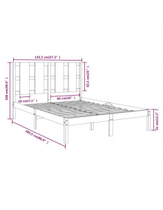 Giroletto in Legno Massello di Pino 140x200 cm
