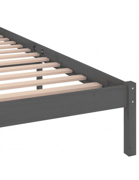 Giroletto in Legno Massello di Pino 200x200 cm Grigio