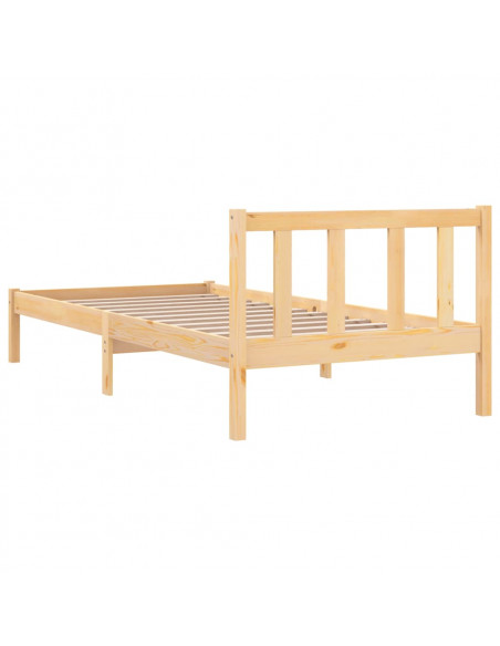 Giroletto in Legno Massello di Pino 90x190 cm Single