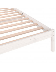 Giroletto in Legno Massello di Pino 90x200 cm Bianco