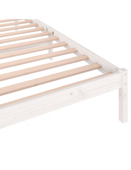 Giroletto in Legno Massello di Pino 90x200 cm Bianco