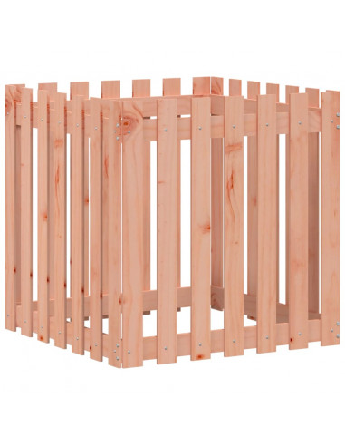 Fioriera Giardino Design Recinzione 70x70x70cm Massello Douglas