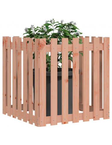 Fioriera Giardino Design Recinzione 70x70x70cm Massello Douglas