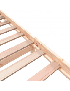 Giroletto in Legno Massello Grigio 75x190 cm Small Single