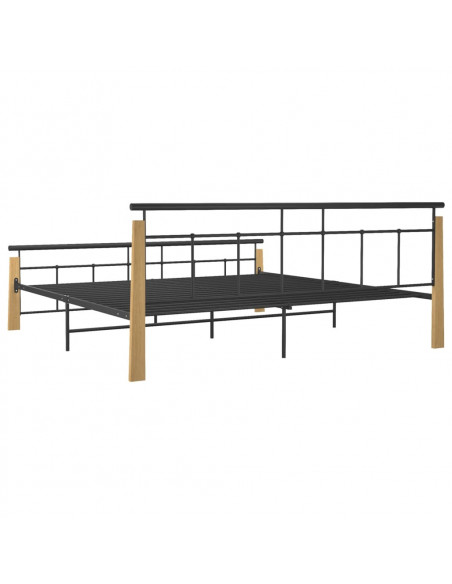 Giroletto in Metallo e Legno Massello di Rovere 200x200 cm