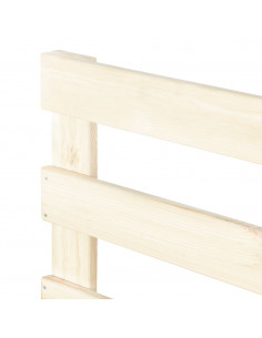 Giroletto in Pallet di Legno Massello di Pino 100x200 cm