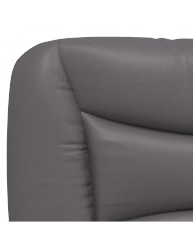 Giroletto con Testiera Crema 90x190 cm in Similpelle