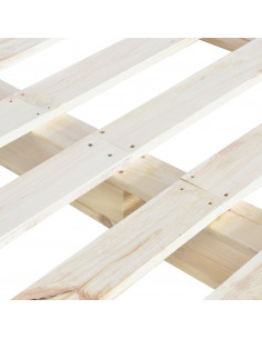 Giroletto in Pallet di Legno Massello di Pino 180x200 cm