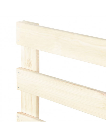 Giroletto in Pallet di Legno Massello di Pino 90x200 cm