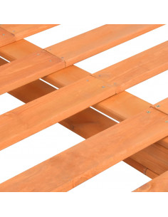 Giroletto in Pallet Marrone Legno Massello di Pino 200x200 cm