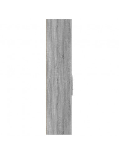 Credenza Grigio Sonoma 70x42,5x185 cm in Legno Multistrato