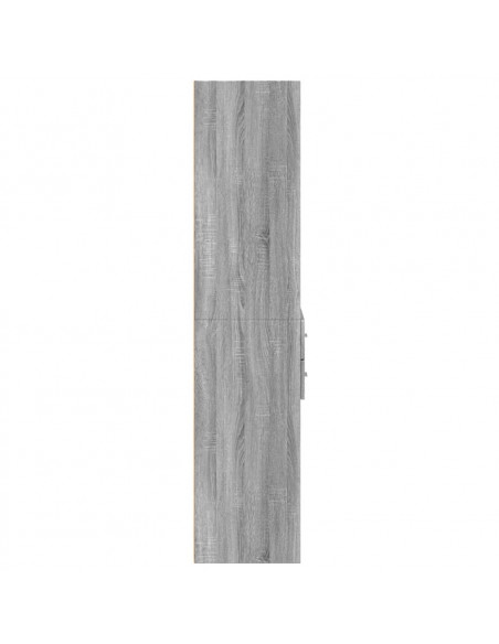 Credenza Grigio Sonoma 70x42,5x185 cm in Legno Multistrato