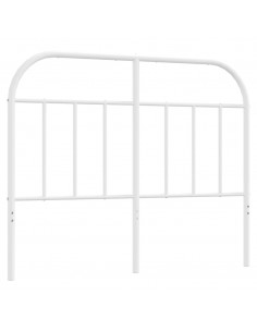 Testiera in Metallo Bianco 120 cm 2