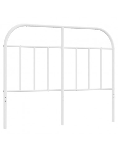 Testiera in Metallo Bianco 120 cm