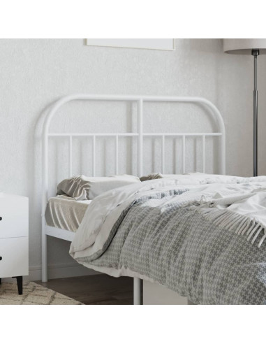 Testiera in Metallo Bianco 120 cm