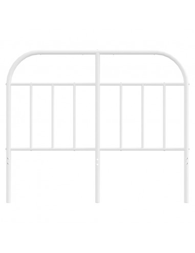 Testiera in Metallo Bianco 120 cm