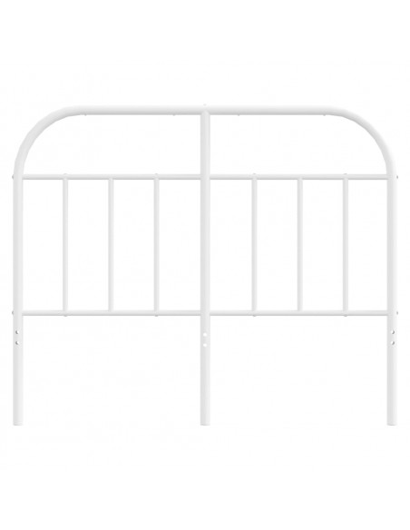 Testiera in Metallo Bianco 120 cm