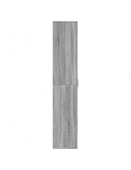 Credenza Grigio Sonoma 60x35x180 cm in Legno Multistrato
