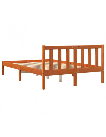 Giroletto senza Materasso Marrone Cera 120x200 cm Legno di Pino