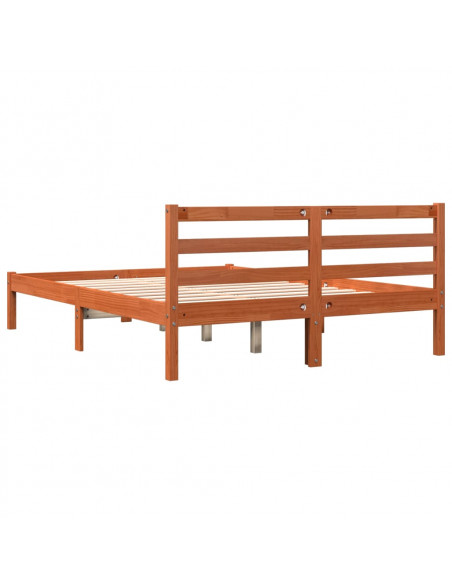 Giroletto Marrone Cera 135x190 cm in Legno Massello di Pino