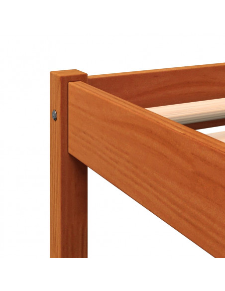 Giroletto Marrone Cera 135x190 cm in Legno Massello di Pino