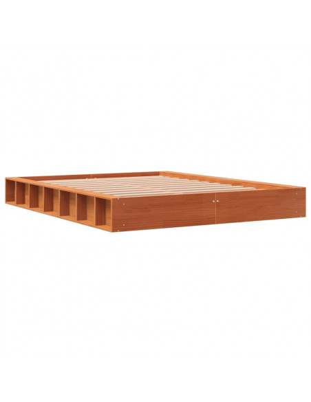 Giroletto Marrone Cera 140x190 cm in Legno Massello di Pino