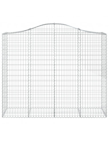 Cesti Gabbioni ad Arco 13 pz 200x50x160/180 cm Ferro Zincato