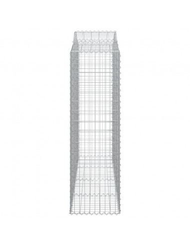 Cesti Gabbioni ad Arco 13 pz 200x50x160/180 cm Ferro Zincato