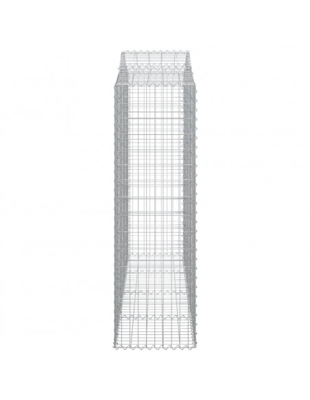 Cesti Gabbioni ad Arco 13 pz 200x50x160/180 cm Ferro Zincato
