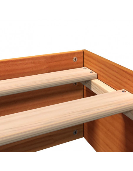 Giroletto Marrone Cera 140x200 cm in Legno Massello di Pino