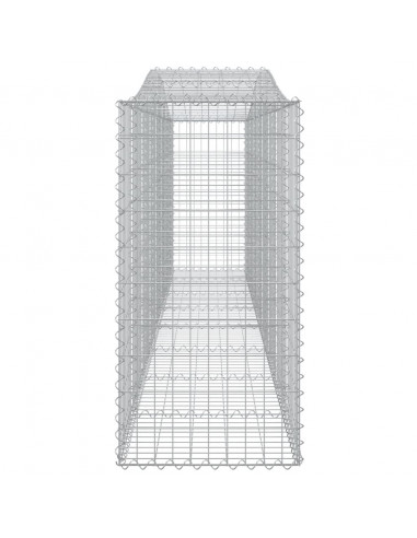Cesti Gabbioni ad Arco 15 pz 400x50x100/120 cm Ferro Zincato