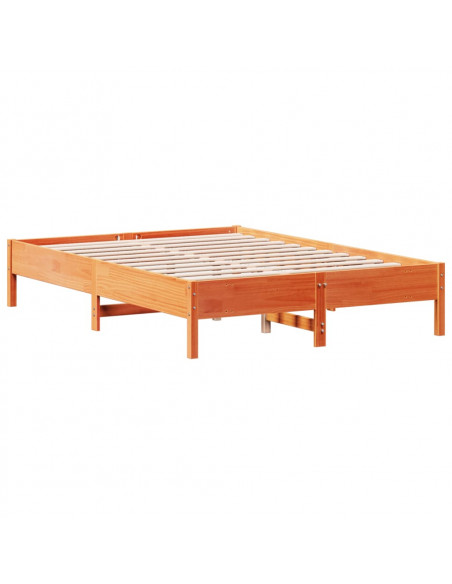 Giroletto Marrone Cera 160x200 cm in Legno Massello di Pino