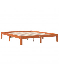 Giroletto Marrone Cera 180x200 cm in Legno Massello di Pino