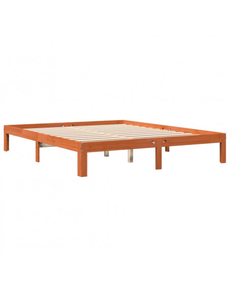 Giroletto Marrone Cera 180x200 cm in Legno Massello di Pino