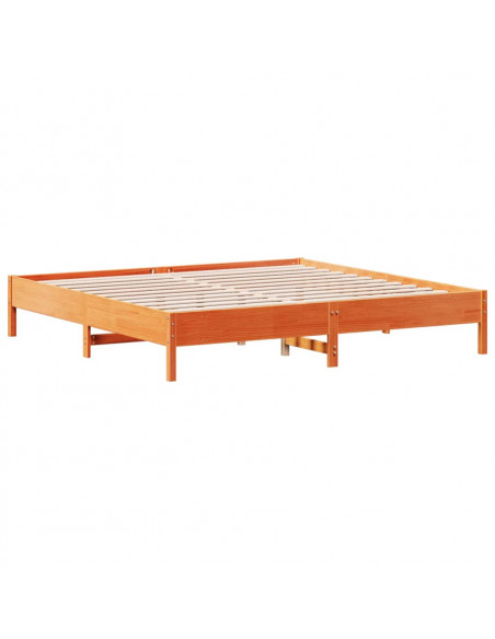 Giroletto Marrone Cera 180x200 cm in Legno Massello di Pino