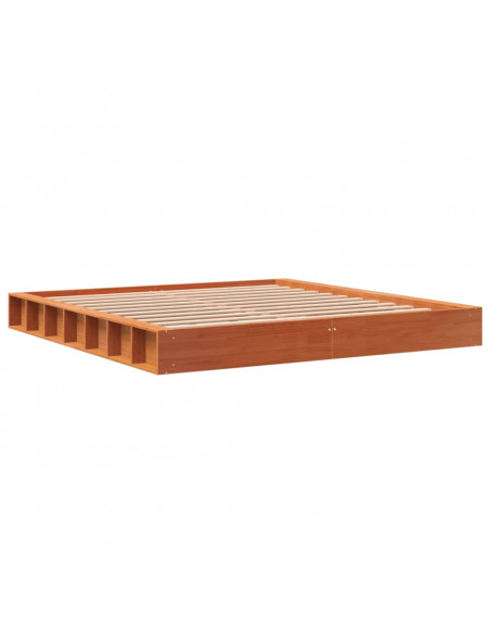 Giroletto Marrone Cera 200x200 cm in Legno Massello di Pino