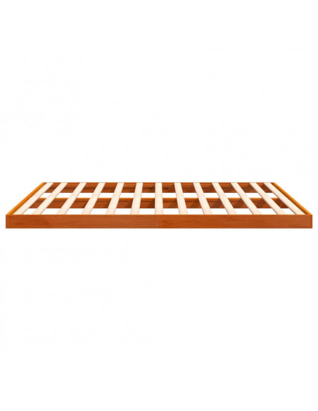 Giroletto Marrone Cera 200x200 cm in Legno Massello di Pino