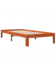 Giroletto Marrone Cera 90x190 cm in Legno Massello di Pino