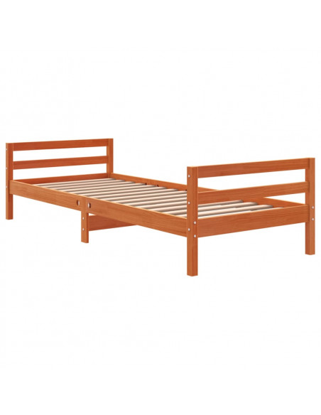 Giroletto Marrone Cera 90x190 cm in Legno Massello di Pino