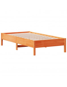 Giroletto Marrone Cera 90x190 cm in Legno Massello di Pino