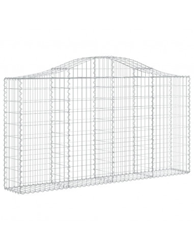 Cesti Gabbioni ad Arco 40 pz 200x30x100/120 cm Ferro Zincato